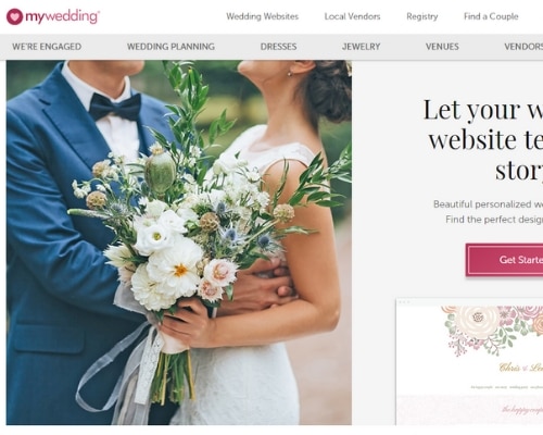 my wedding wedding website